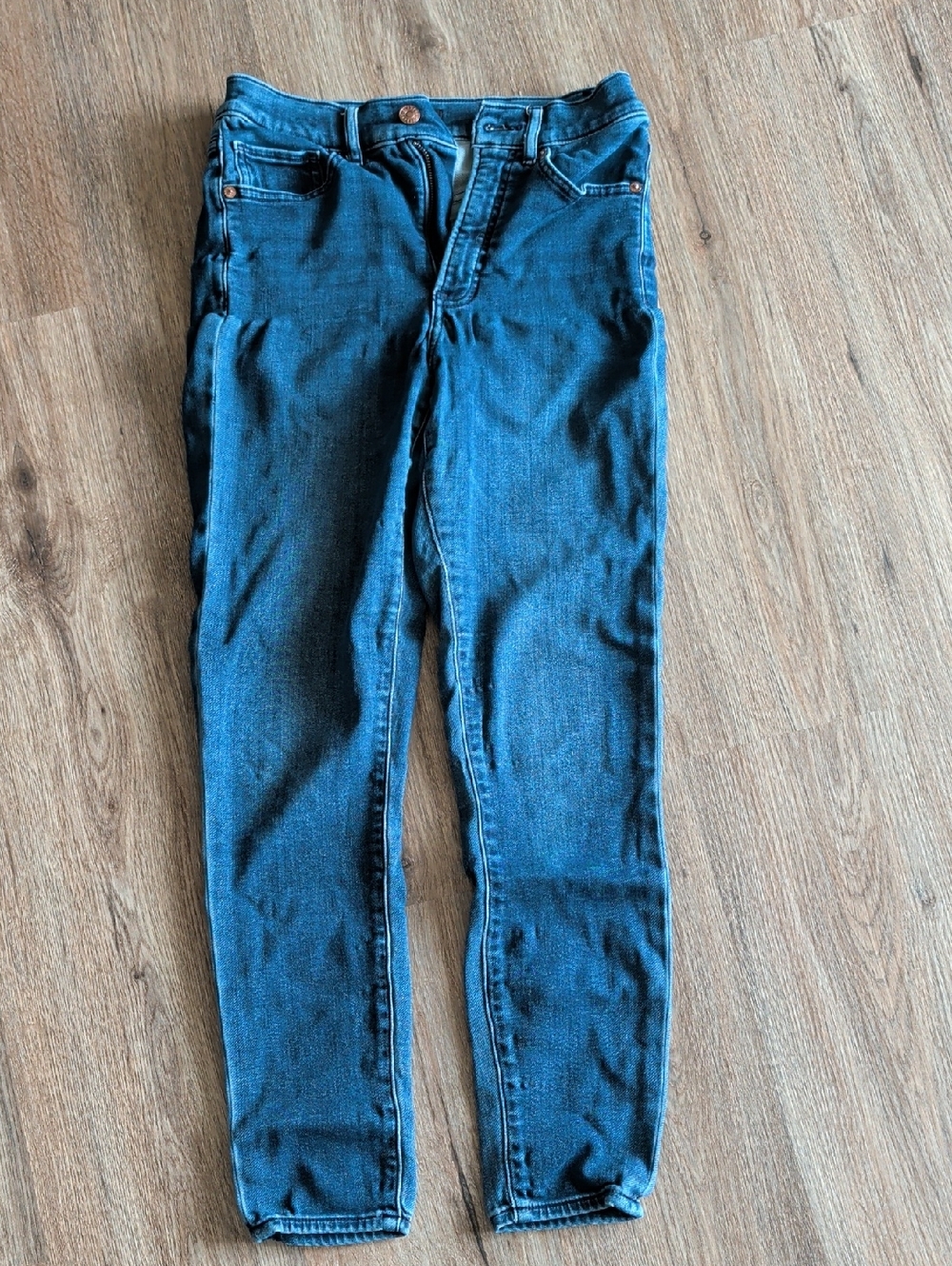 Express Skinny Jeans - Dark Blue Denim